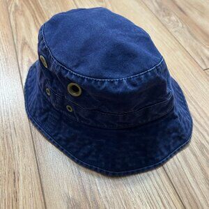 Tilley Unisex Adult Wanderer Hat NAVY BLUE Size 7,  22in, Style #289, EUC